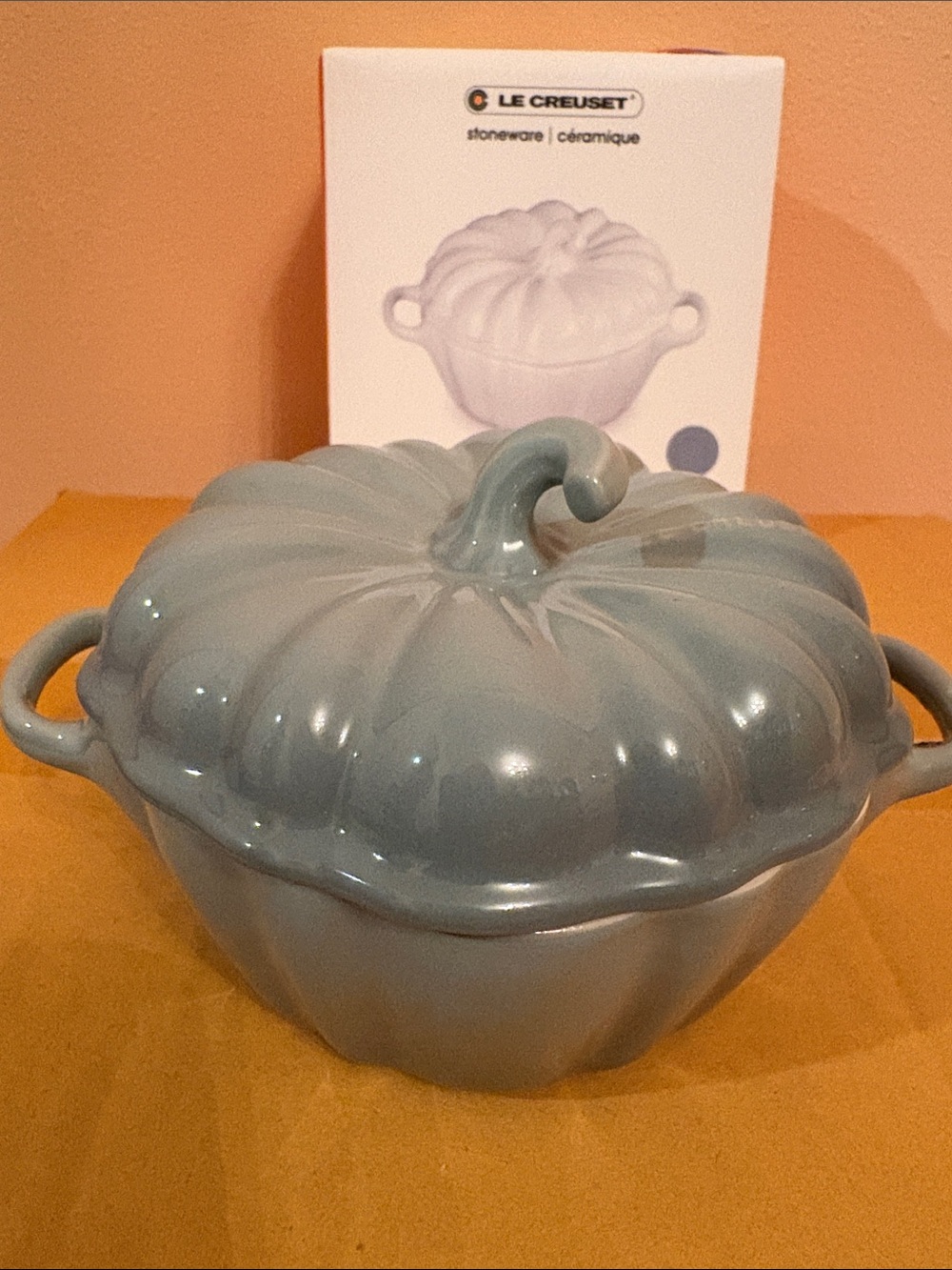 Le Creuset 350ml Mini Cocotte in Sea Salt and White - Picture 1 of 15
